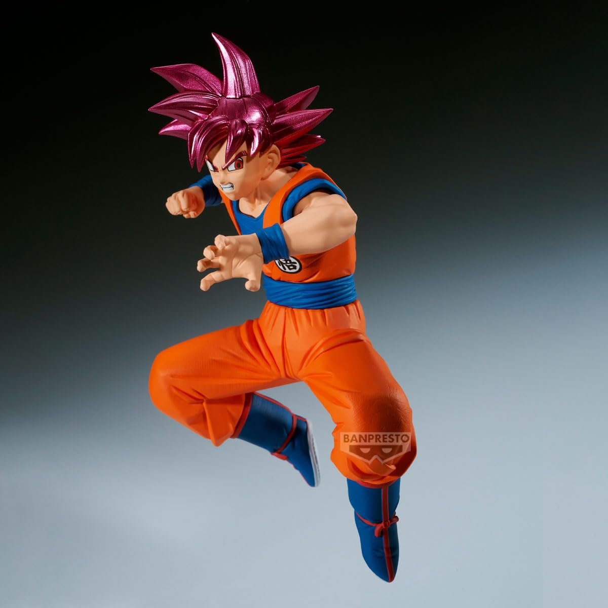 Banpresto - Dragon Ball Super Saiyan God Son Goku vs Beerus Match Makers Figura de colección 4.7 Pulgadas - Estatuilla Anime con Base y Pose dinámica para exhibición