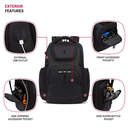 SwissGear Mochila para portátil de juegos con USB