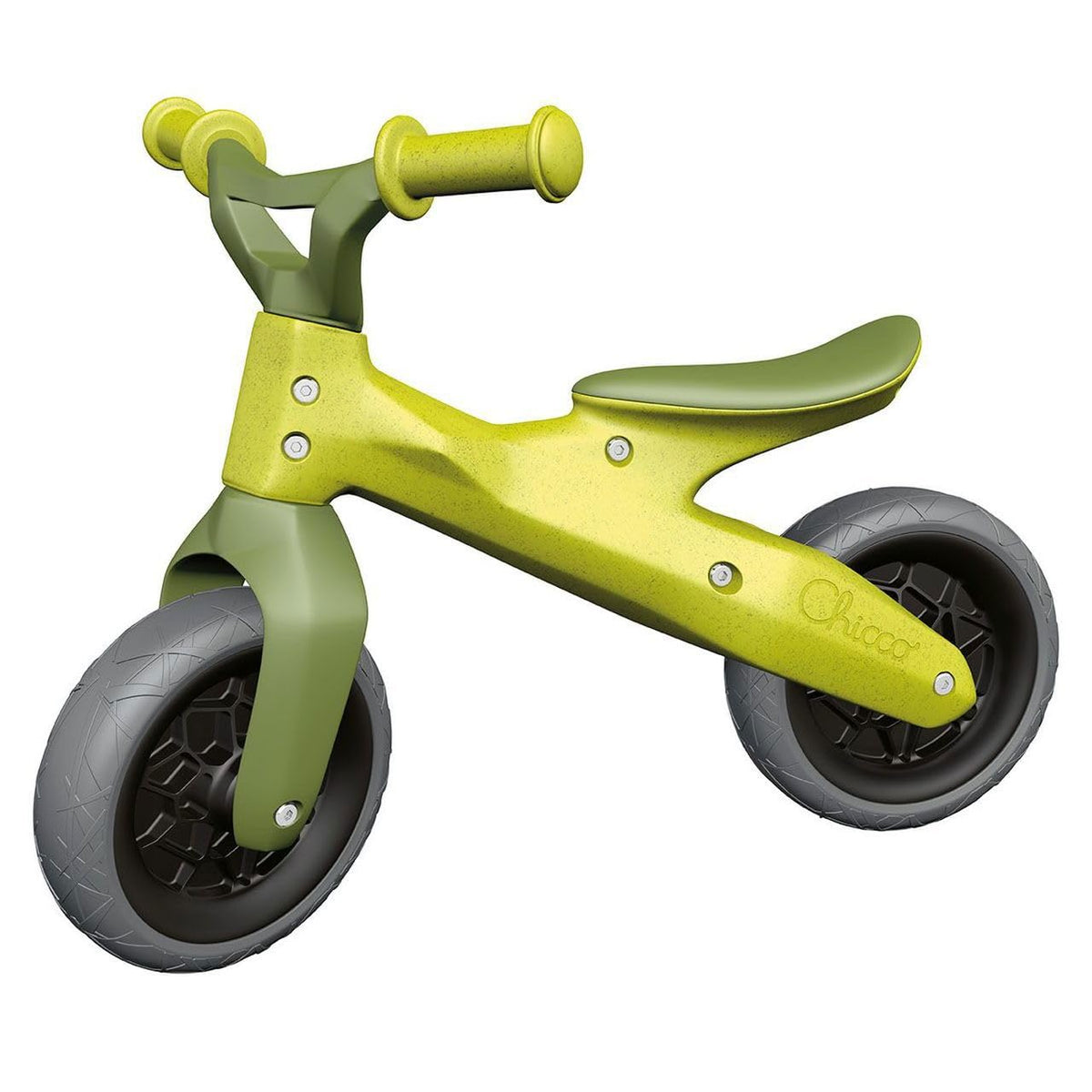 Chicco Balance Bike Eco+, Bicicleta Infantil de 18 Meses a 3 años, hasta 25 kg, Bicicleta sin Pedales para el Equilibrio, Manillar y sillín ergonómicos, Ruedas antipinchazos, 80% plástico Reciclado