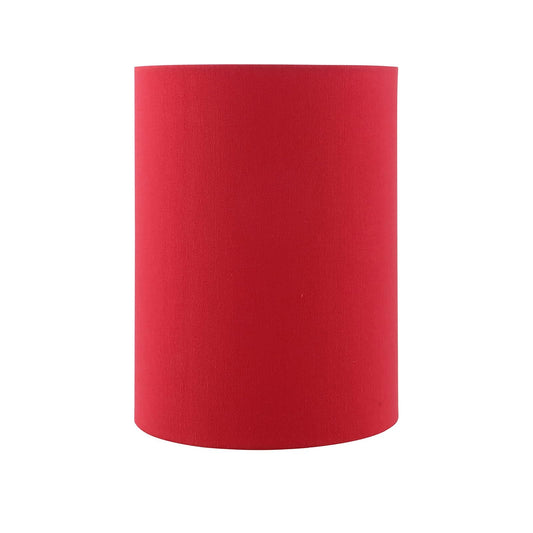 Aspen Creative 31306, pantalla de araña de tambor de tapa dura, diseño contemporáneo, rojo rico en lino, 8 pulgadas superior x 8 pulgadas inferior x 11 pulgadas de altura