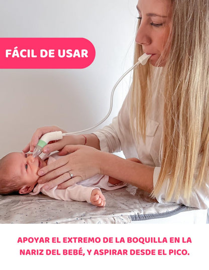 Chicco 3 Pzas Aspirador Nasal Manual Physioclean para Beb? y Nio