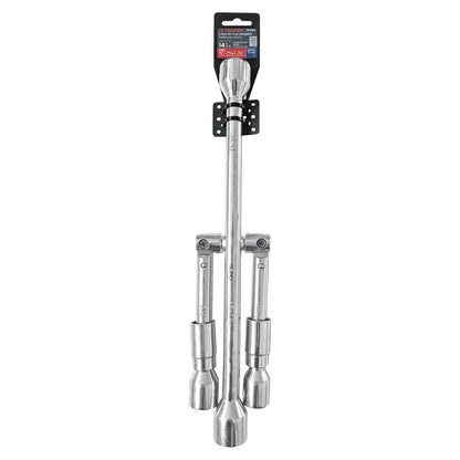 TRUPER Llave de Cruz para Auto de Acero 36 cm, Plegable, Plateado, LLCR-14X