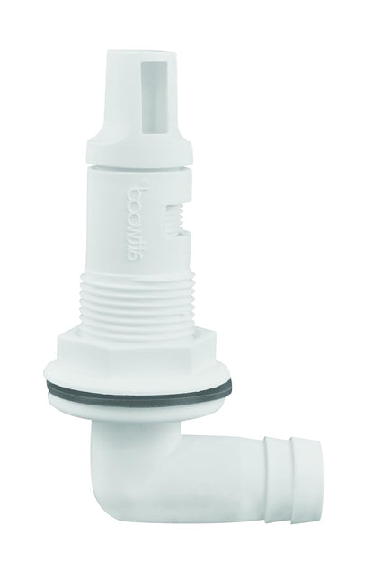 Attwood 4125-7 Bomba de polipropileno ajustable Livewell o cabezal de pulverización Livewell para manguera de 3/4 pulgadas