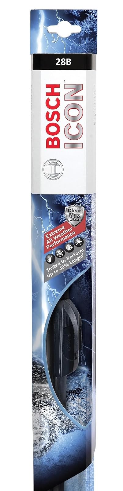 Bosch Escobillas Limpiaparabrisas ICON, Juego de 2, Varias Medidas - 28B