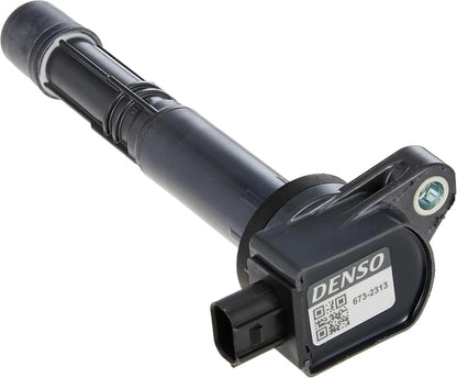 Denso 673-2313 Bobina de Encendido Directa Calidad OE | Sustituye a 30520-R40-007 GN10369 178-8478 48980 C-804 C1662 E1102 IC692 U5174 UF602 921-2149 5C1719. Paquete de bocinas de