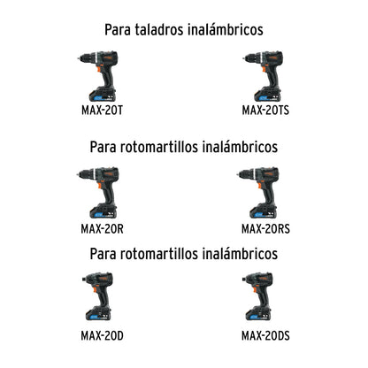 Truper Max MAX-BA4 Batería ion litio Truper MAX 20V, 4Ah