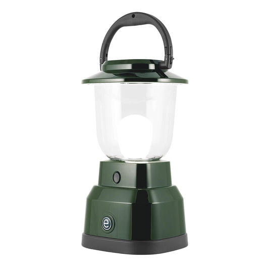 Enbrighten Linterna LED 11016, funciona con pilas, acabado blanco brillante, 500 lúmenes, 180 horas de tiempo de funcionamiento, 3 niveles de luz, ideal para exteriores, camping, huracán, tormenta, tornado y emergencia, verde | 4D