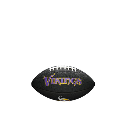 Wilson NFL Team Alliance Mini Balón de Fútbol Americano - Vikingos de Minnesota - Mini - Negro
