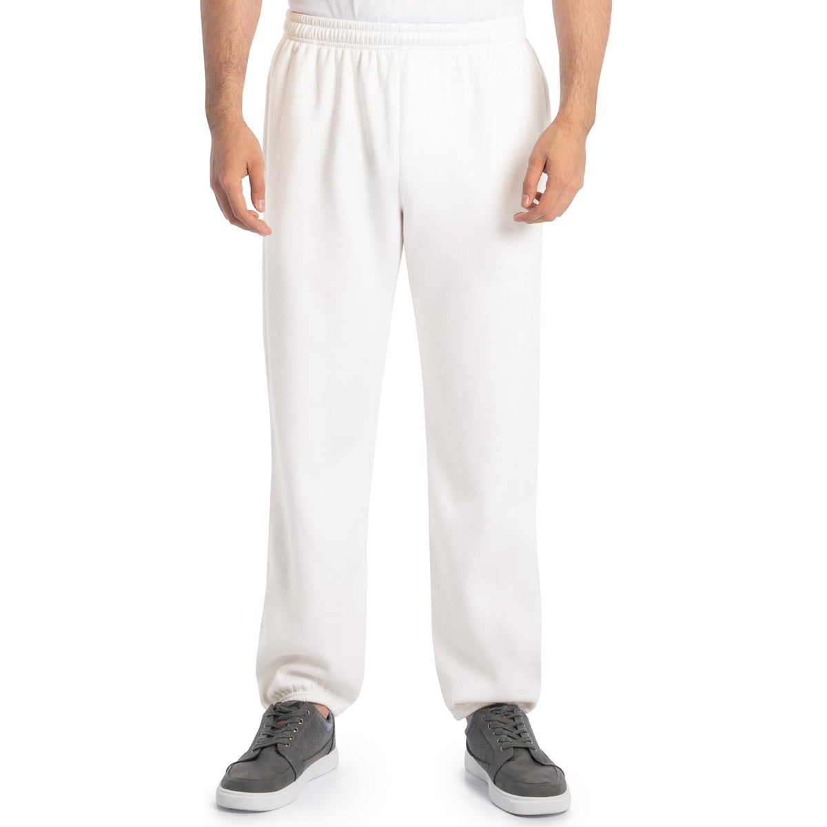 Fruit of the Loom Eversoft Pantalones Deportivos de Forro Polar para Hombre - Blanco - 2XL
