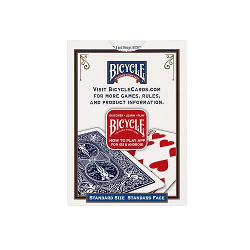 Bicycle Cartas de Juego estándar, tamaño de póquer, Paquete de 12