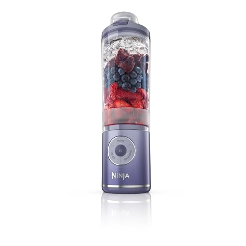 Ninja Blast Max, licuadora portátil + Twist & Go, licuadora personal, licuadora ninja, licuado, mezcla, hielo aplastado, 3 programas, sin cable, recipiente extraíble de 22 onzas, apto para lavaplatos,