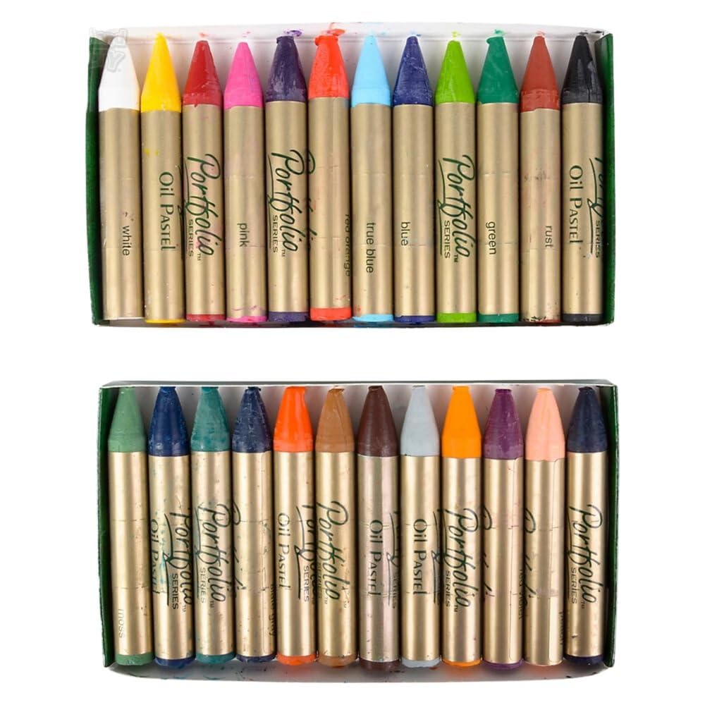 Crayola PortFolio Series Water-Soluble Oil Pastels 24-Color Set (52-3624)