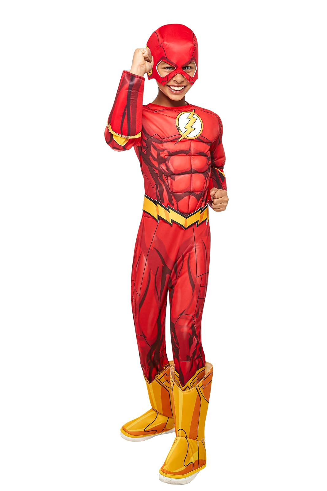 Rubie's Disfraz de superhéroes DC Flash Deluxe para niños, pequeño