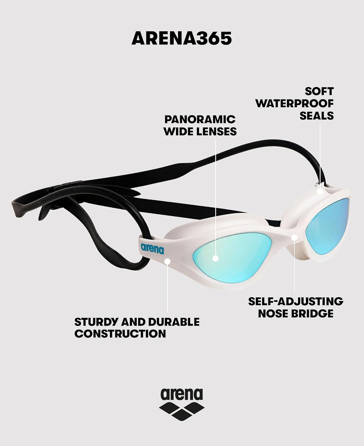 ARENA Arena Junior 365 Swim Goggles anteojos de natación Unisex adulto