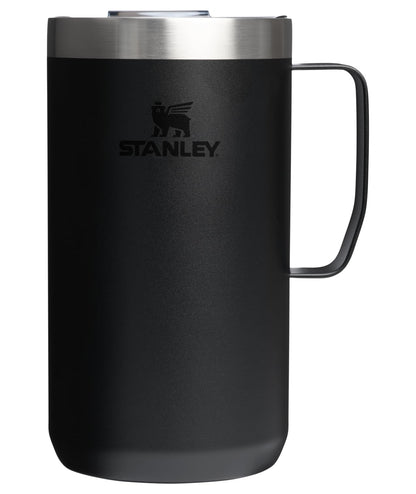 Stanley Everyday Camp Taza Térmica, 12 oz, Verde Martillo - Negro 2.0 - 24 Ounces
