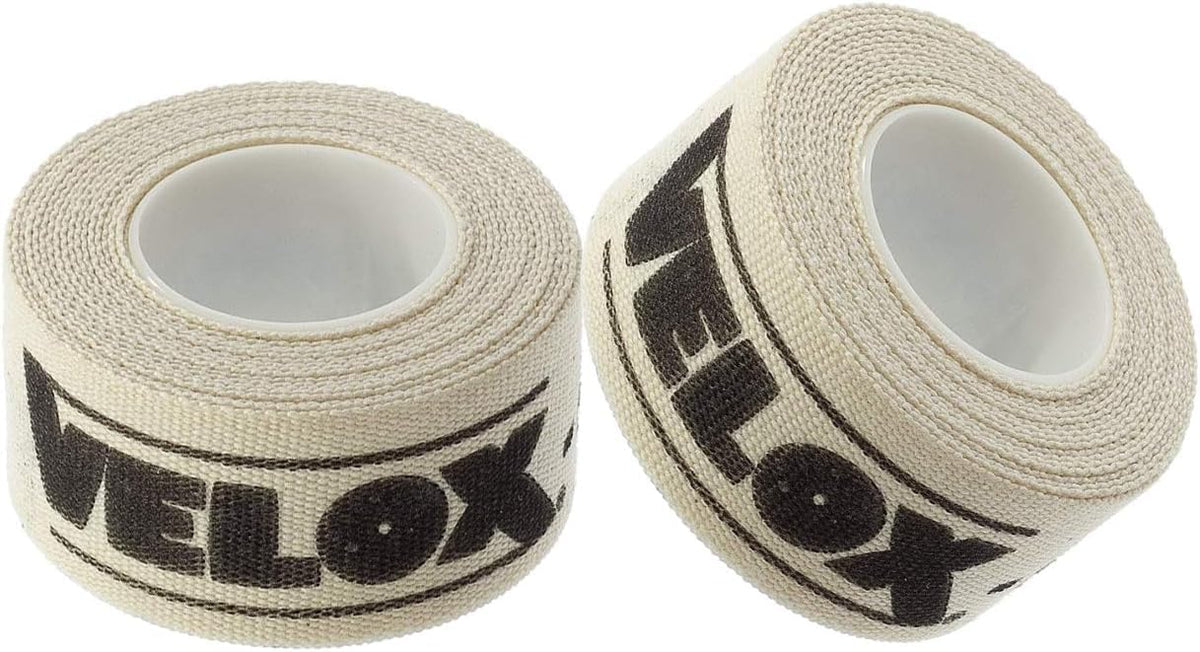 Velox Cinta de Llanta 16 mm x 2 m Blanca Paquete de 2 26232402 | Velox - Par de cintas de algodón de 16 mm, universal, resistente al calor y a la presión