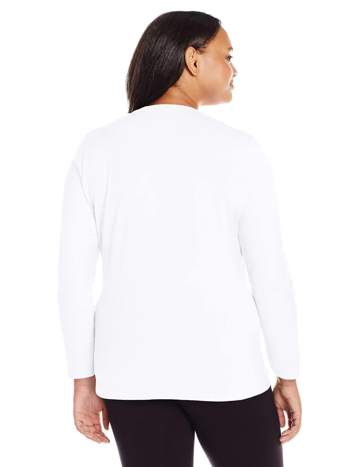 Just My Size Playera de Manga Larga con Cuello en V para Mujer CamisaMujer