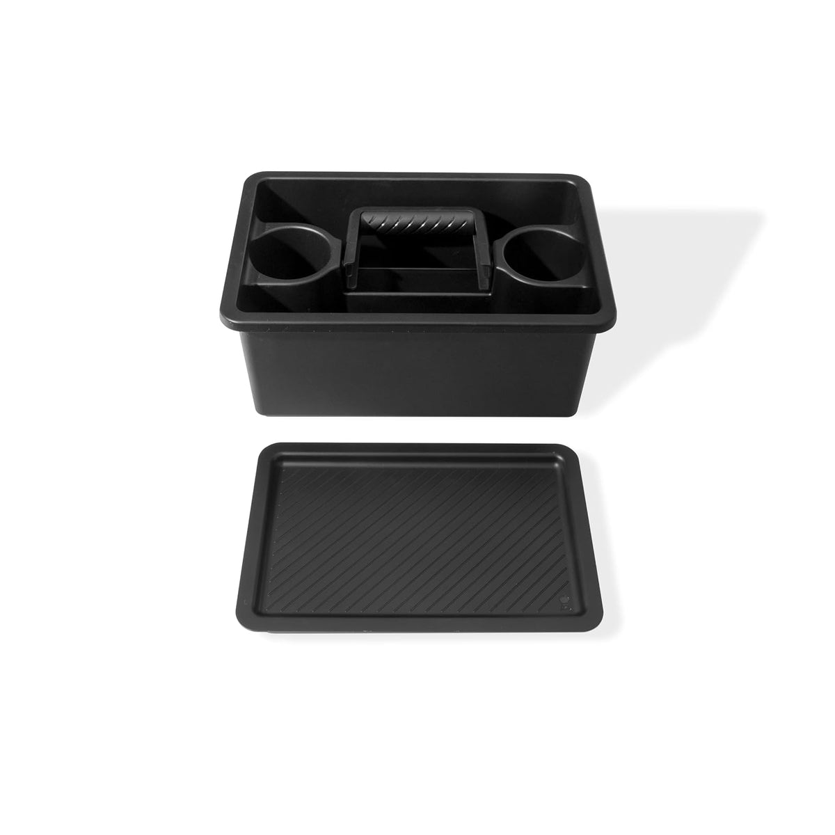 Weber Works 3400128 - Cesta de Almacenamiento portátil, 2 Piezas, se Puede Utilizar en Mesa Lateral, Apta para Modelos Slate 76 cm y Spirit (2025), Color Negro