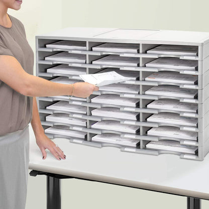 Storex Compartment Organizador para Literatura/Clasificador de Documentos
