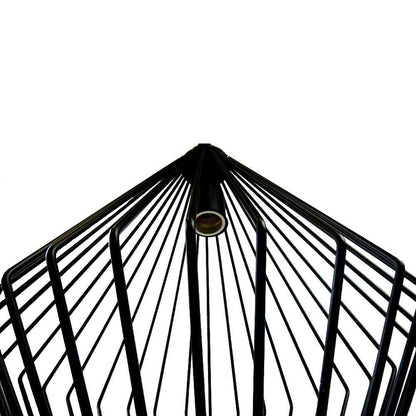 Mil Luces CLT-989/001 Araña-II Lámpara de Suspender en Techo,27 x 27 x 9 cm, Color Negro, Estilo Vintage