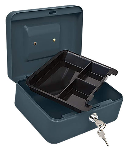 Hermex Caja de Dinero CADI con Charola Removible y 3 Separadores - 20 cm - Caja