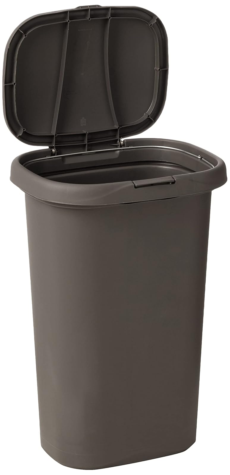 Rubbermaid 5L58 Spring Top Wastebasket, 30-Liter, Gray