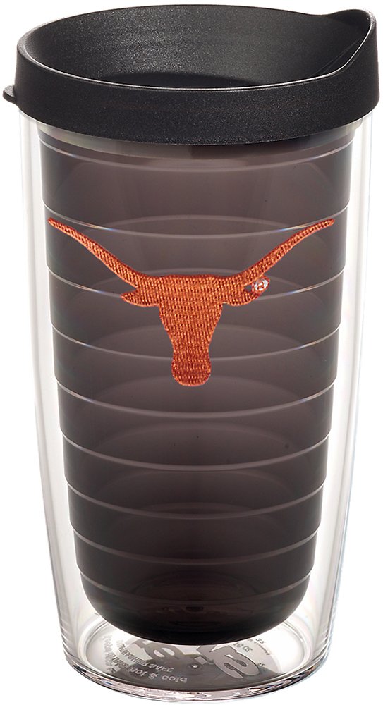 Tervis Vaso con Tapa, Diseños de Equipos Universitarios NCAA - Texas Univ - 473,18ml - Cuarzo