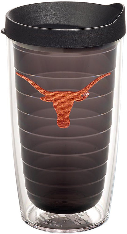 Tervis Vaso con Tapa, Diseños de Equipos Universitarios NCAA - Texas Univ - 473,18ml - Cuarzo