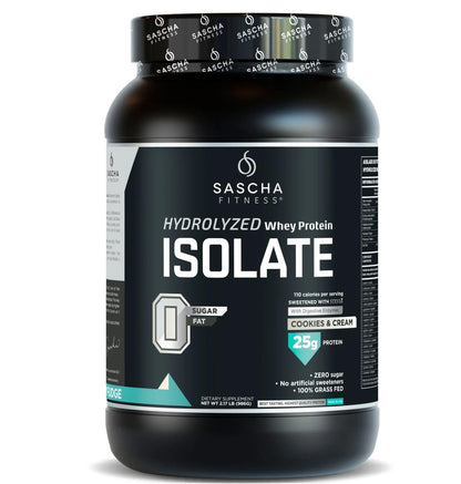 Sascha Fitness Proteína en Polvo, Sabores Surtidos - Galletas y crema - 986 g (Paquete de 1)