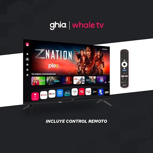 Televisión Pantalla 32 Pulgadas GHIA Smart TV DLED HD Color Negro Modelo G32W25