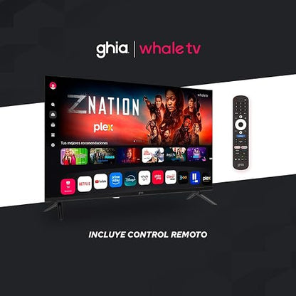 Televisión Pantalla 32 Pulgadas GHIA Smart TV DLED HD Color Negro Modelo G32W25