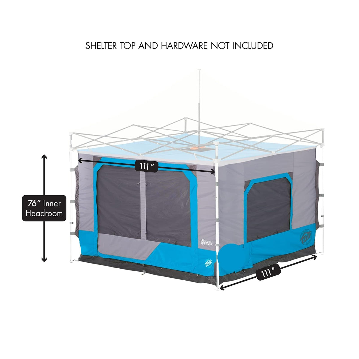 E-Z UP Inc Camping Cube 6.4 Tienda de campaña para Exteriores, Splash