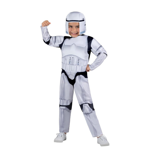 Star Wars Official Toddler Costume - Premium Quality Padded Jumpsuit with Detachable Cape and Fabric Headpiece(3-4T)