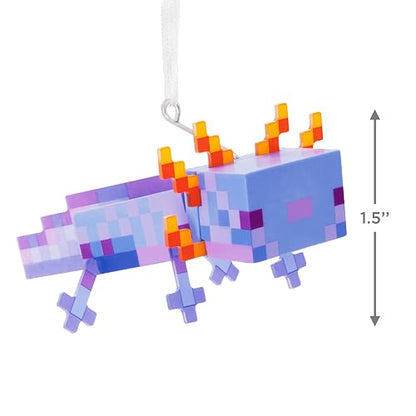 Hallmark - Adornos de Navidad de Minecraft Blue Axolotl, Regalos para Jugadores