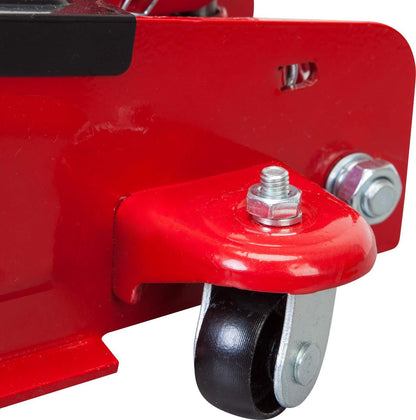 BIG RED T825051-1 Torin Gato hidráulico de Perfil bajo para Piso con Carro, Bomba de elevación rápida de pistón único, Capacidad de 2.5 toneladas (5,000 LB) - Rojo