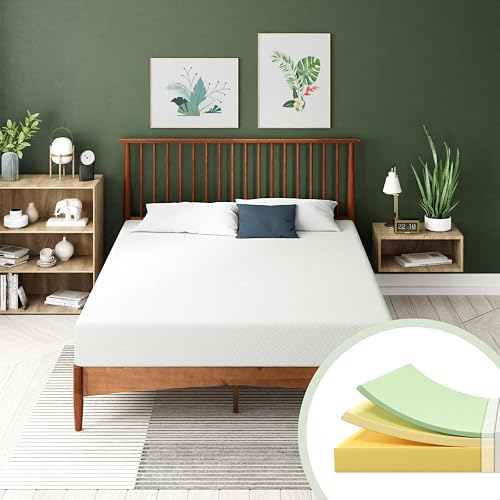 Zinus Green Tea Premium | Colchón King de Memory Foam con Esencia de Té Verde Que alinea la Columna Vertebral y bloquea la Humedad | Garantía de 10 años