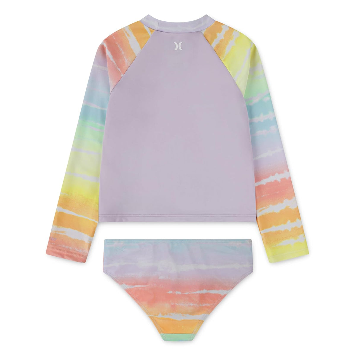 Hurley Traje de baño de Manga Larga Traje de baño de Dos Piezas para Niñas
