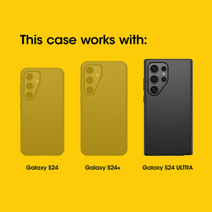 OtterBox - Funda para Samsung Galaxy S24 Ultra Commuter Series, una Unidad se envía en Bolsa de plástico, Ideal para Clientes de Negocios, Color Negro, Delgado y Resistente, fácil de Usar, con