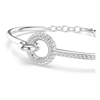 Swarovski Dextera Collection - Pulsera de corte redondo, color blanco