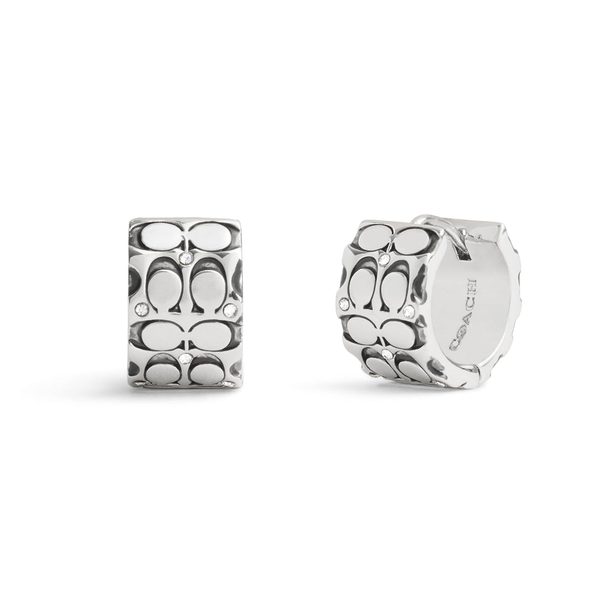 COACH - arete acolchados para mujer