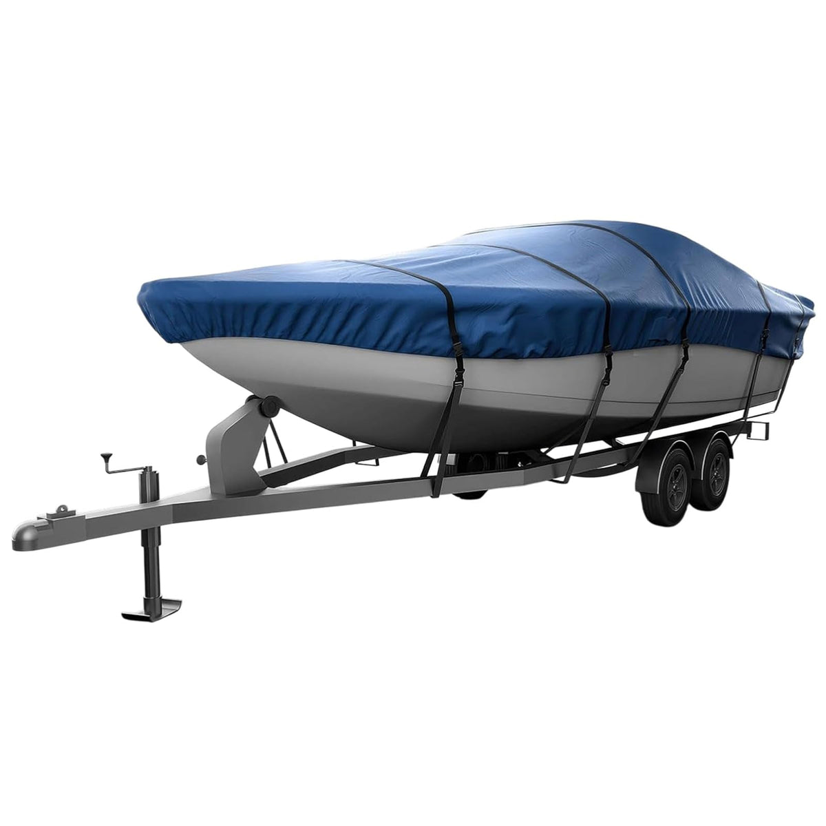 Seal Skin Covers Funda Universal para Barco, Cubierta Impermeable de Grado Marino para Barcos de 22'-24' de Largo y hasta 116" de Ancho, Resistente y con Protección UV, Ideal para Botes de Pesca - Azul Marino - 16'-18.5'L x 98"W (beam)