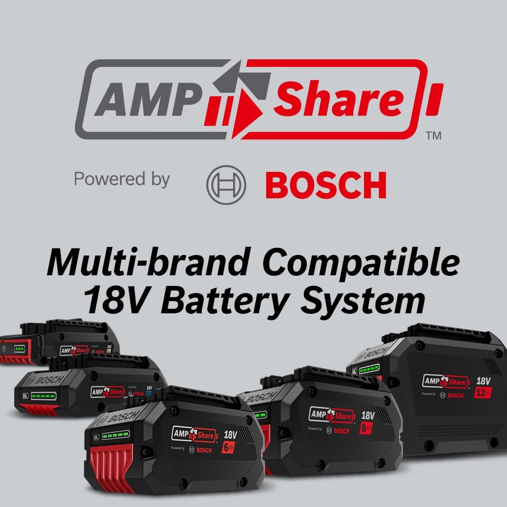BOSCH BAT612-2PK Baterías de alimentación estándar de iones de litio de 18 V, 2 Ah