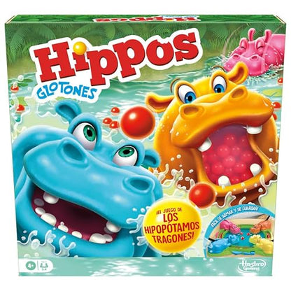 Hasbro Hippos Glotones Juego Preescolar 2-4 Jugadores 3+ años