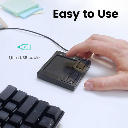 Perixx PERIPAD-501 - Panel táctil USB con Cable, Panel táctil portátil para computadora portátil y computadora de Escritorio, Negro, tamaño pequeño (11284)