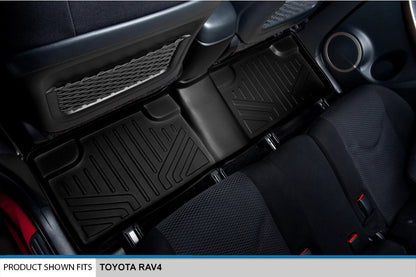 SMARTLINER - Juego de Alfombrillas de 2 Filas para Toyota RAV4 2006-2012