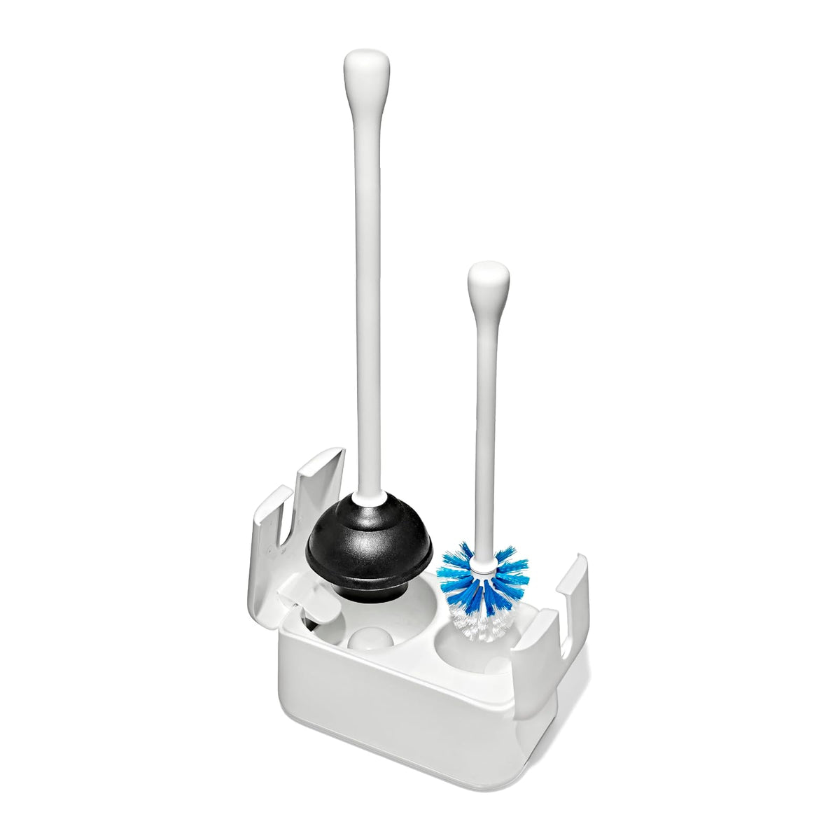 OXO Good Grips - Juego de escobillas de Inodoro y émbolo | OXO Good Grips - Juego de escobillas de inodoro y émbolo, color blanco