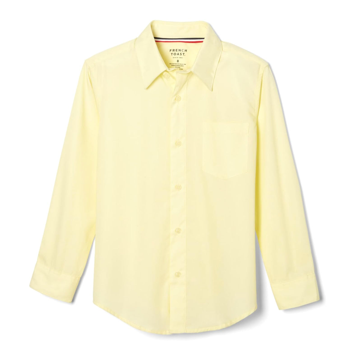 French Toast Camisa de Vestir Manga Larga de Popelina para Niño - 7 - Amarillo