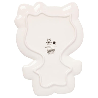 Silver Buffalo Sanrio Hello Kitty Halloween esqueleto espeluznante disfraz de cerámica decorativo plato