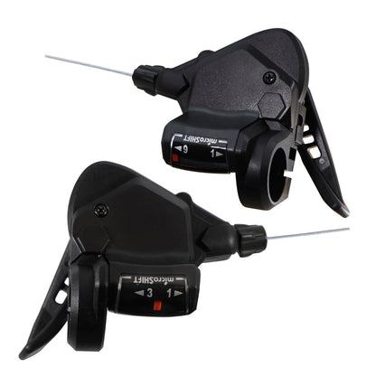 MICROSHIFT Palanca de Mando MTB SL-TS38-9 3x9P Indicador Optico L2140/1700
