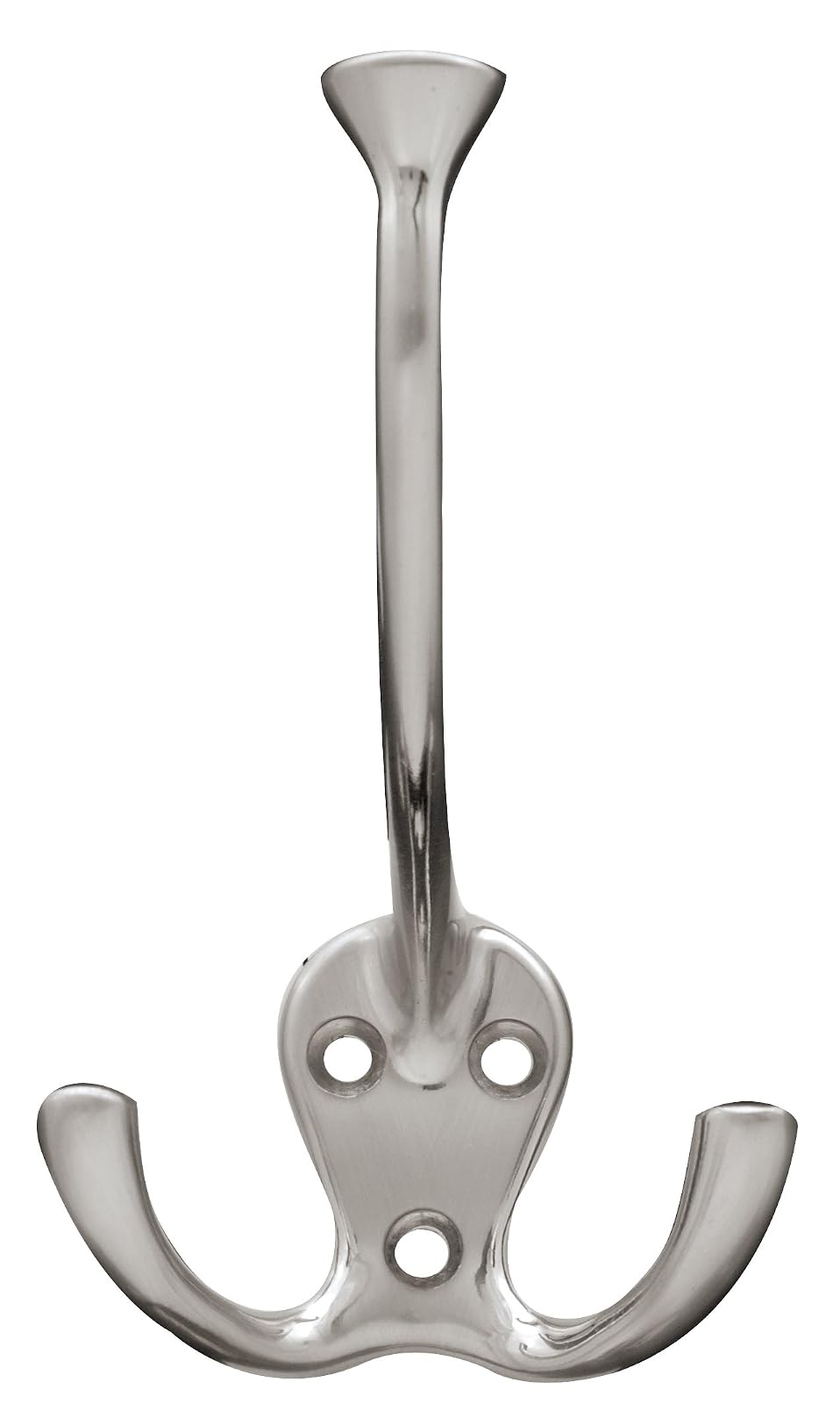 La libertad b42305z - SN-C gancho con tres dientes de mecánico, níquel satinado - Flared Tri-Hook - Níquel Satinado